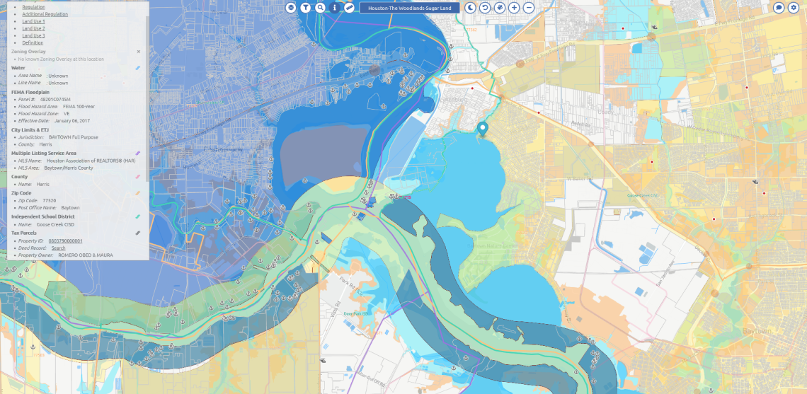 houston layers panel