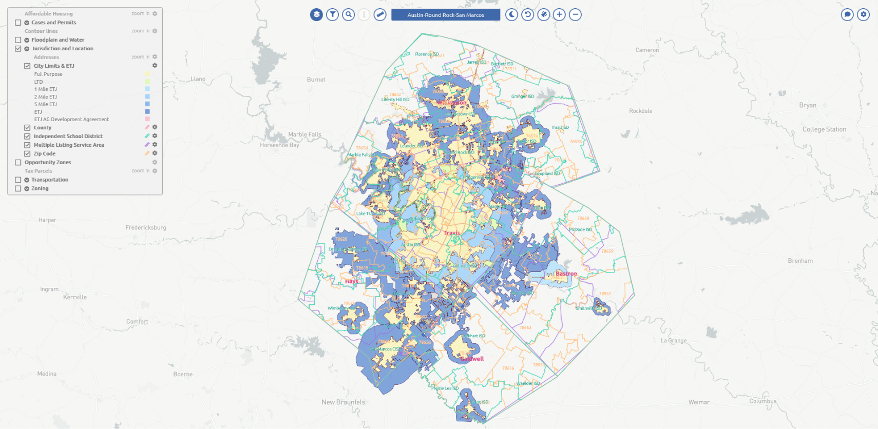 layers jurisdiction and location