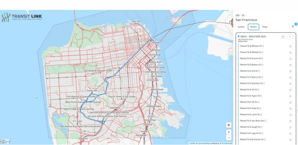 san francisco road map