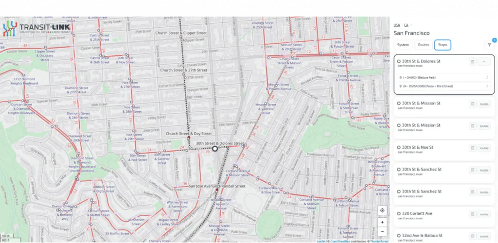 san francisco road mapping