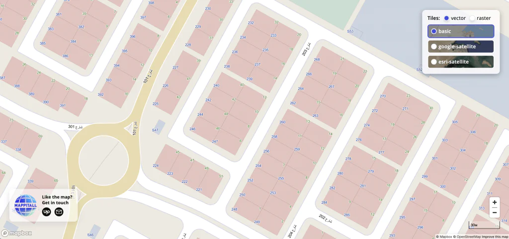 vector mapping for kuwait