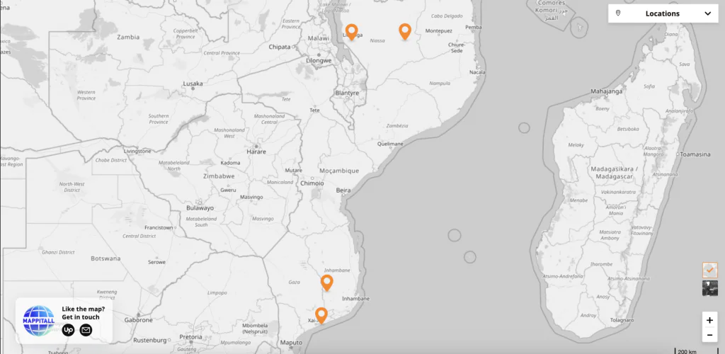 location of girafa solar on the map