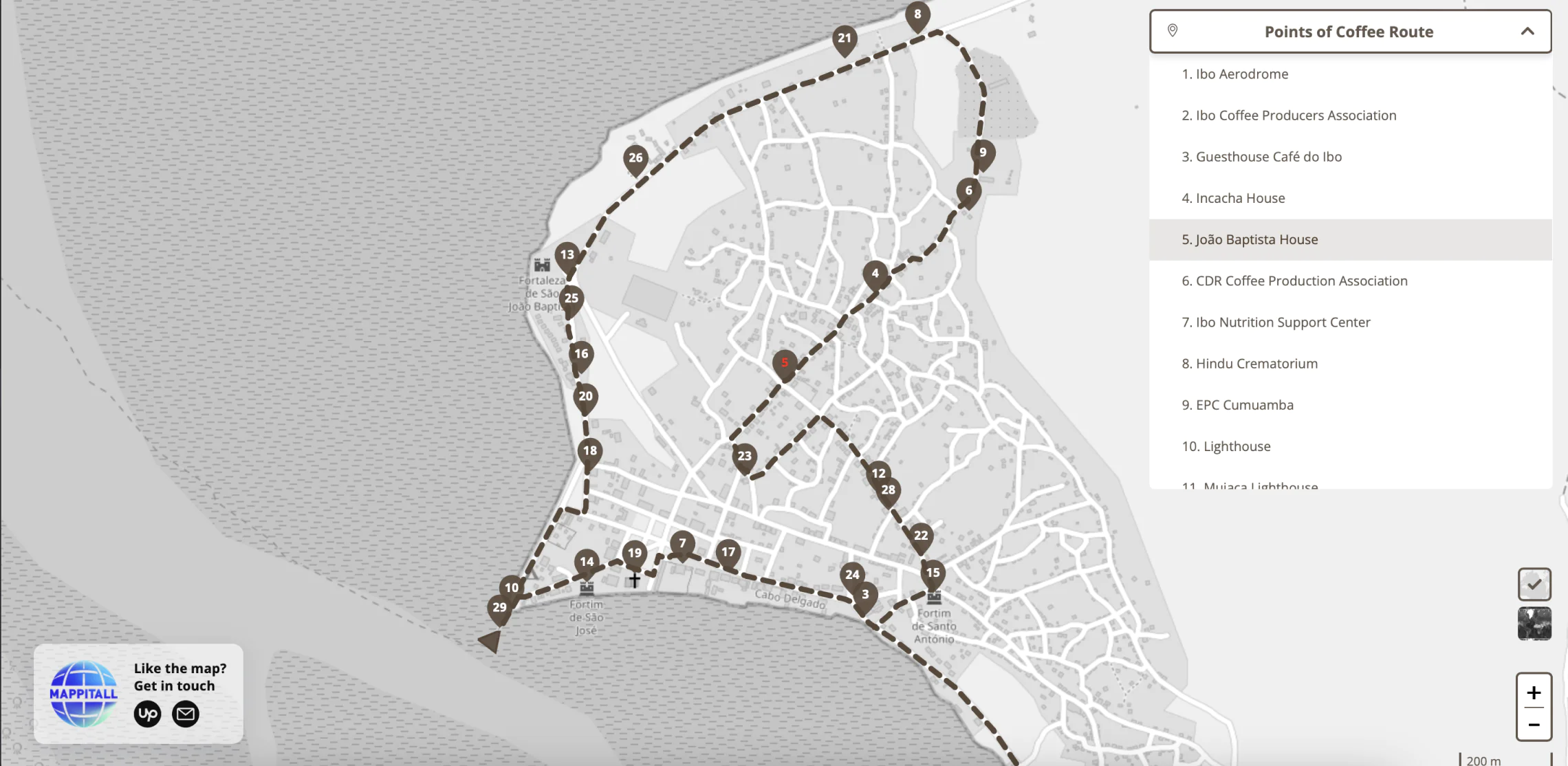 selected points road