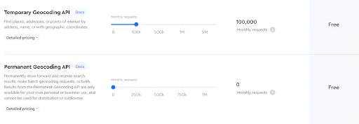mapbox geocoding api pricing